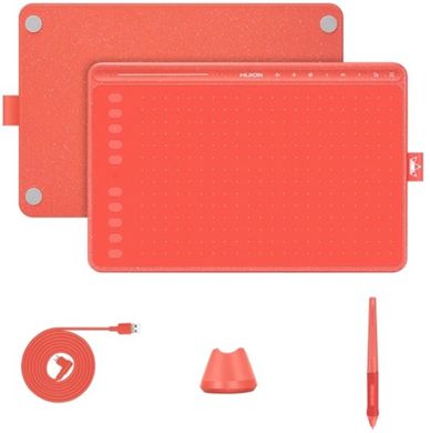 Графічний планшет Huion HS611 Coral red (HS611CR)