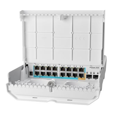 Комутатор MikroTik Cloud Router Switch netPower 15FR (CRS318-1FI-15FR-2S-OUT)