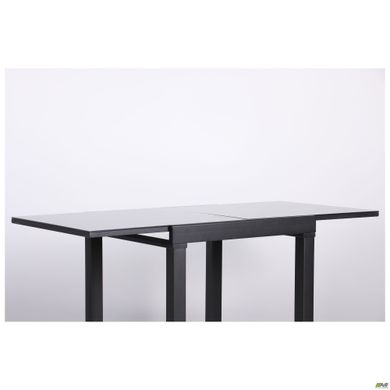 Розкладний стіл AMF Пирей чорний/скло антрацит (546524)