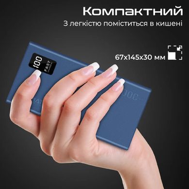 Універсальна мобільна батарея Promate Bolt-20pro Blue 20000mAh (bolt-20pro.blue)