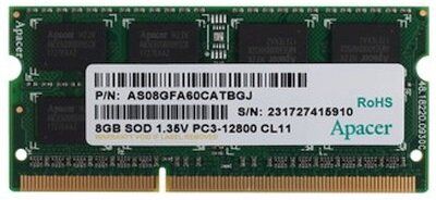 Оперативна пам'ять Apacer DDR3 8Gb 1600 1.35V (DV.08G2K.KAM)