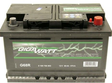 Автомобільний акумулятор GigaWatt 68А 0185756803