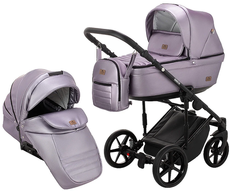 Детская коляска 2 в 1 Adamex Amelia  SM7 Light Lilac Nacre (624851)