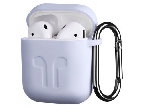 Чохол 2Е для Apple AirPods Pure Color Silicone Imprint (1.5mm) Lavender (2E-AIR-PODS-IBSI-1.5-LV)
