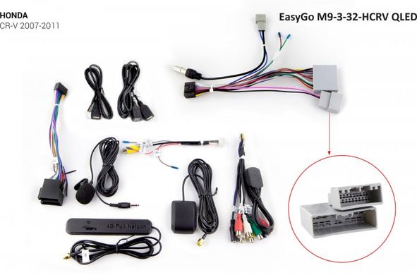 Штатна автомагнітола EasyGo M9-3-32-HCRV QLED