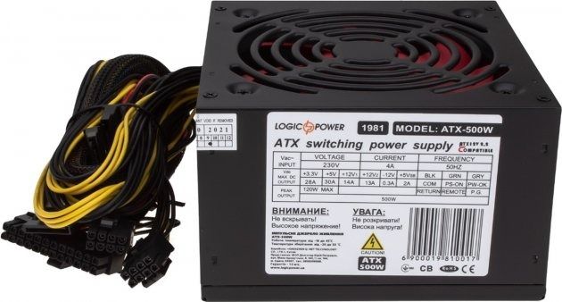 Блок живлення LogicPower ATX-500W OEM (LP1981)