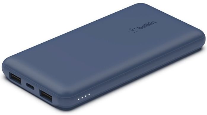 Универсальная мобильная батарея Belkin 10000mAh 15W Dual USB-A, USB-C Blue (BPB011BTBL)