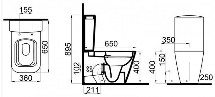 Унітаз-компакт Idevit Halley Rimless з сидінням Soft Close SETK3204-0316-001-1-6200