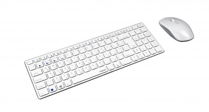 Комплект (Клавіатура, миша) Rapoo 9300M Wireless White