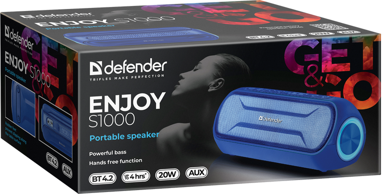 Портативна акустика Defender Enjoy S1000 Blue