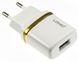 Мережевий зарядний пристрій USB LDNIO (1A) White + USB Cable Micro USB (DL-AC50)