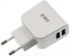 Мережевий зарядний пристрій EMY Charger 2.1A 2USB + Lightning cable (MY-256), white