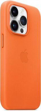 Чохол Apple для iPhone 14 Pro Max Leather Case with MagSafe Orange (MPPR3ZE/A)