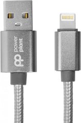 Кабель PowerPlant USB — Lightning 1 м Grey (CA912322)