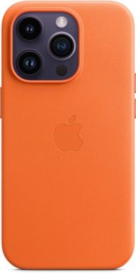 Чехол Apple для iPhone 14 Pro Max Leather Case with MagSafe Orange (MPPR3ZE/A)
