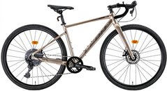 Велосипед 28" Leon GR-80 DD рама - 2022 бежевий із сірим (OPS-LN-28-026)