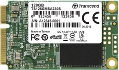 SSD-накопитель Transcend MSA230S 128GB MSATA 3D TLC (TS128GMSA230S)