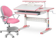 Комплект стіл Ergokids TH-320 Pink + крісло Evo-kids Mio KP ( TH-320 W/PN + Y-407 KP)