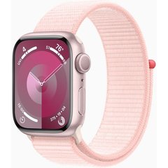 Apple Watch Series 9 GPS 41mm Pink Aluminium Case with Light Pink Sport Loop (MR953QP/A)