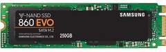 SSD-накопитель M.2 Samsung 860 EVO 250GB SATA V-NAND 3bit MLCMZ-N6E250BW