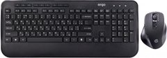 Комплект (клавіатура, миша) Ergo KM-710 WL Black