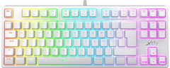 Клавиатура Xtrfy K4 TKL RGB Kailh Red Ukr-Ru, White (XG-K4-RGB-TKL-WH-R-UKR)