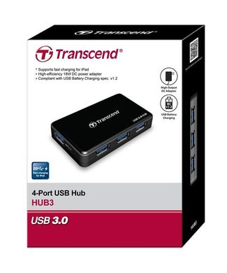 USB-хаб Transcend SuperSpeed ​​USB 3.0 Hub (TS-HUB3K)