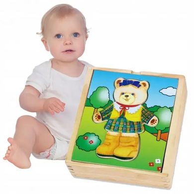 Деревянный игровой набор Viga Toys Гардероб медведицы (56403)