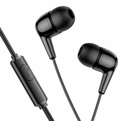 Наушники HOCO M97 Enjoy universal earphones with mic Black