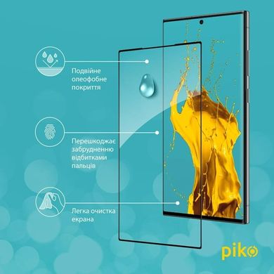 Захисне скло Piko Full Glue 3D Glass для Samsung S23 Ultra Black