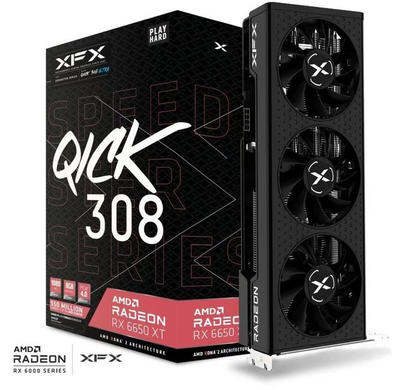 Відеокарта XFX Radeon RX 6650 XT Speedster QICK 308 (RX-665X8LUDY)