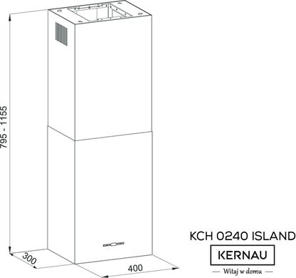Витяжка Kernau KCH 0240 B ISLAND