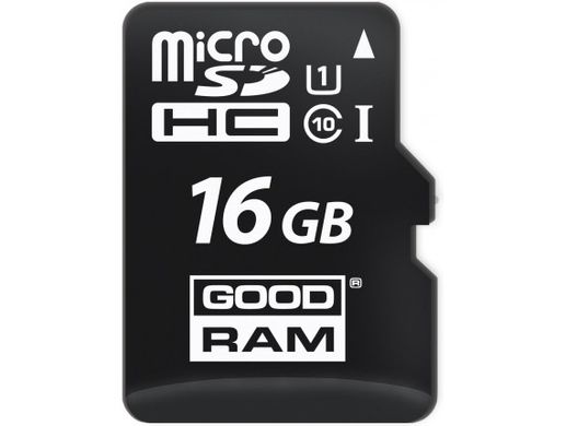 Карта пам'яті Goodram 16 GB microSDHC class 10 UHS-I + SD Adapter M1AA-0160R11