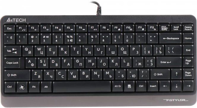Клавиатура A4Tech FK11 Fstyler Compact Size USB Grey (4711421953313)