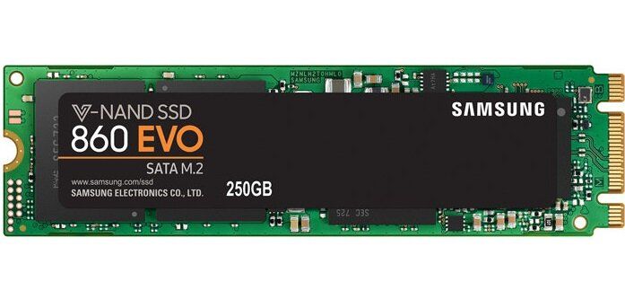 SSD-накопичувач M.2 Samsung 860 EVO 250GB SATA V-NAND 3bit MLCMZ-N6E250BW