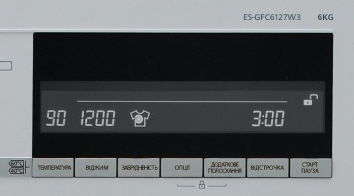 Пральна машина Sharp ES-GFC6127W3-UA, White