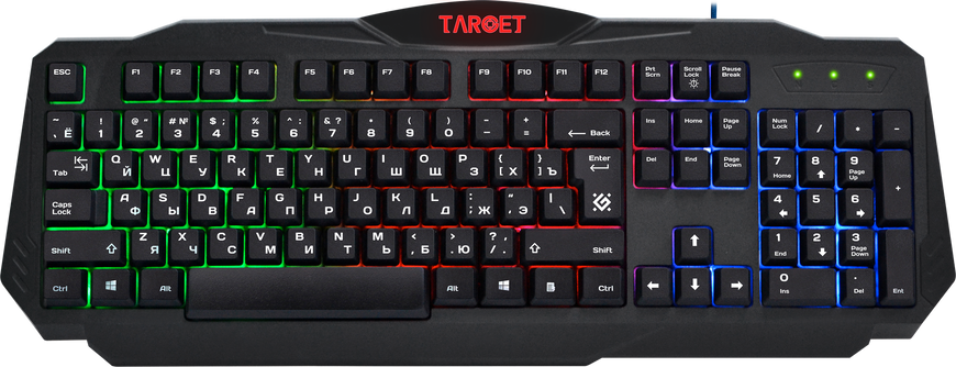 Комплект (клавіатура, мишка, килимок, навушники) Defender Target MKP-350 (52350)