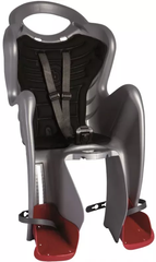 Сидіння заднє Bellelli Mr Fox Сlamp (на багажник) до 22 кг сріблясте з чорною підкладкою (SAD-25-25)