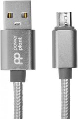 Кабель PowerPlant USB - micro USB 1 м Grey (CA912339)