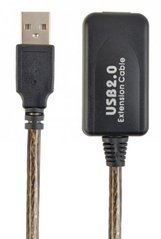 Активный удлинитель Cablexpert UAE-01-15M, USB 2.0, 15 м., Black
