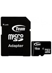 Карта пам'яті Micro SD Team 16 GB class 10 + адаптер (TUSDH16GCL1003)