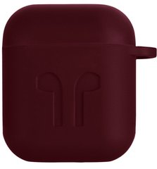 Чохол 2Е для Apple AirPods Pure Color Silicone Imprint (1.5mm) Marsala (2E-AIR-PODS-IBSI-1.5-M)