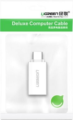 Адаптер UGREEN US173 USB Type-C to USB 3.0 Female OTG Adapter White (30155)