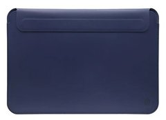 Чехол WIWU Skin Pro II Leather MacBook 13.3 для Air 13" (2018-2020), Pro 13" (2016-2022) Navy Blue