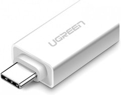 Адаптер UGREEN US173 USB Type-C to USB 3.0 Female OTG Adapter White (30155)