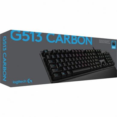 Клавиатура Logitech G513 Linear Switch Mechanical RGB Carbon (920-008856)
