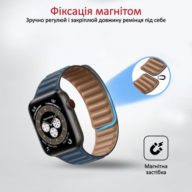 Ремінець шкіряний для Apple Watch Promate maglet-40.balticblue
