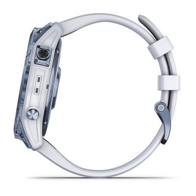 Смарт-часы Garmin Fenix 7X Sapphire Solar M. Blue DLC Titanium w. Whitestone Band (010-02541-15)