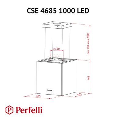 Витяжка Perfelli CSE 4685 I 1000 LED