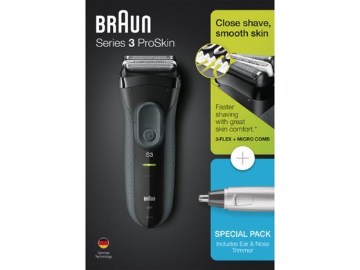Електробритва Braun Series 3 3000s + EN10